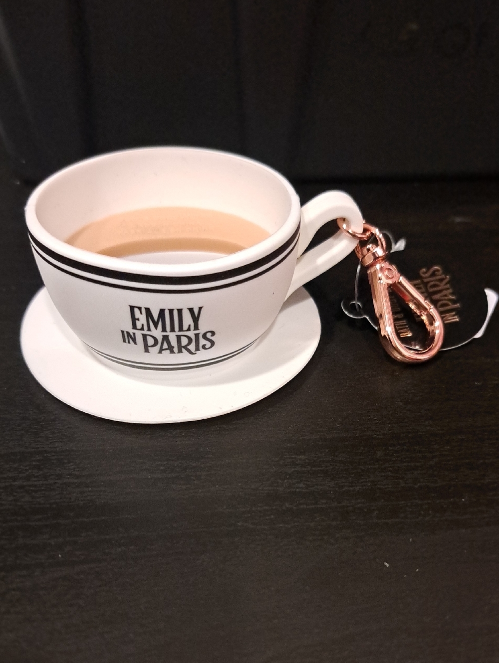 Bath & Body Works White and Black Teacup Pocketbac Holder
